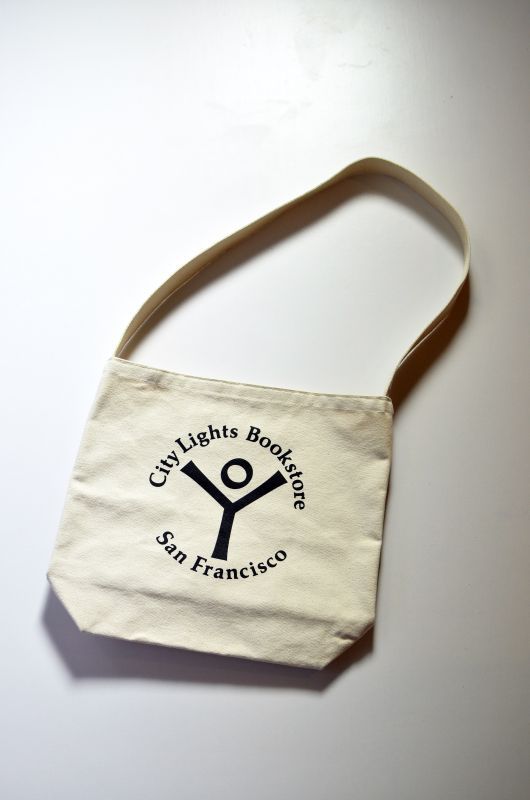 画像1: City Lights Bookstore (シティーライツブックストアー) Logo Shoulder Bag [NATURAL] (1)