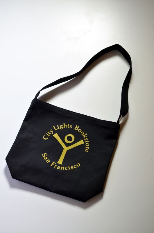 画像1: City Lights Bookstore (シティーライツブックストアー) Color Logo Shoulder Bag [BLACK] (1)