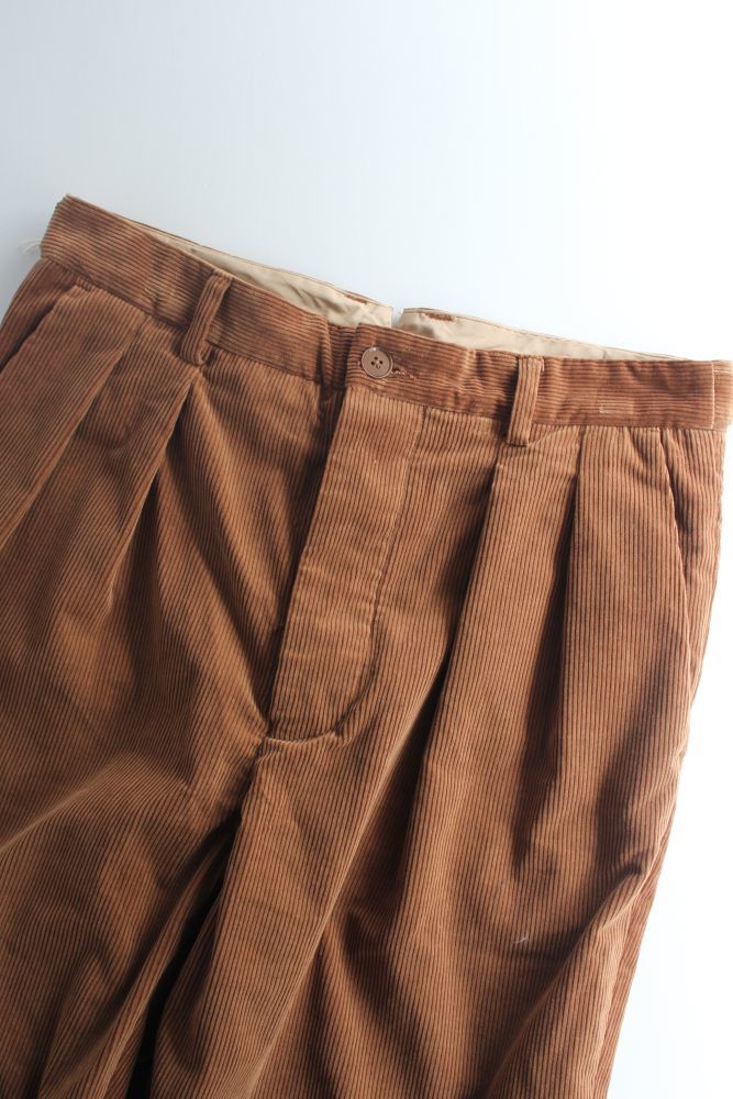 【SALE】*A VONTADE (アボンタージ) 2 Tuck Atrlier Trousers [BROWN]