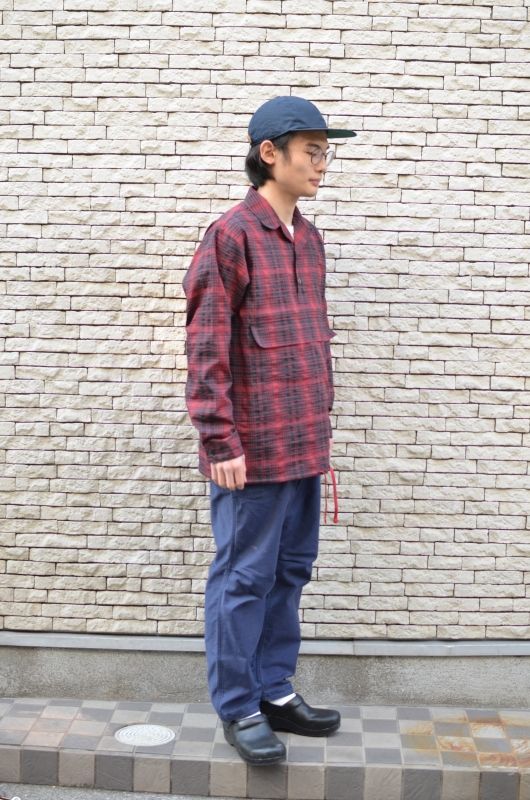 WOOLRICH(ウールリッチ) PE MESH P/O SHIRT 〔Red/Black〕