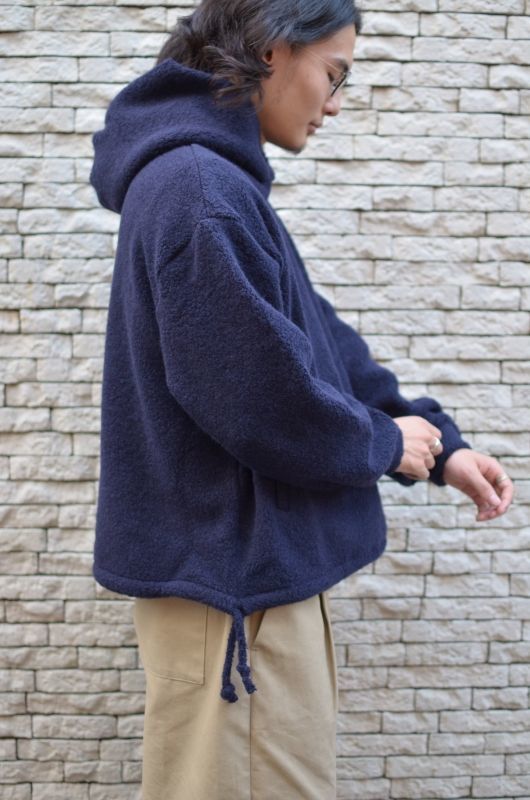 Blurhms ブラームス Wool Pile Short Hoodie 2 Colors