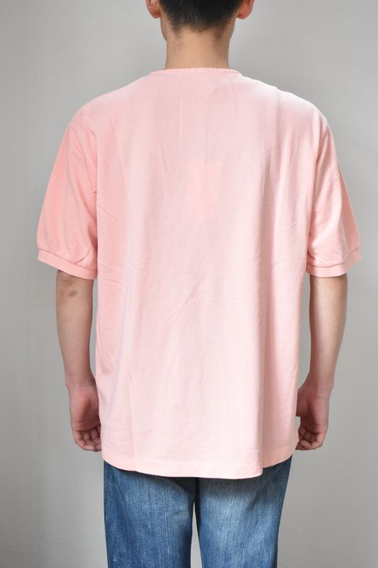 SCYE BASICS (サイベーシックス) Garment Dyed Cotton Pique Henley 