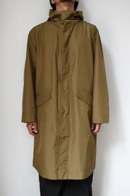 DESCENTE PAUSE (デサントポーズ) HOODED OVER COAT [BROWN]