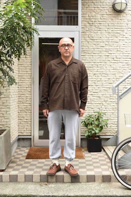 MOJITO (モヒート) ABSHINTH SHIRT Bar.2.0 -wool nep stretch- [BLK]
