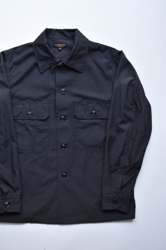 画像1: 【SALE】*A VONTADE (アボンタージ) Utility Shirts Jacket II [FADE BLACK] (1)