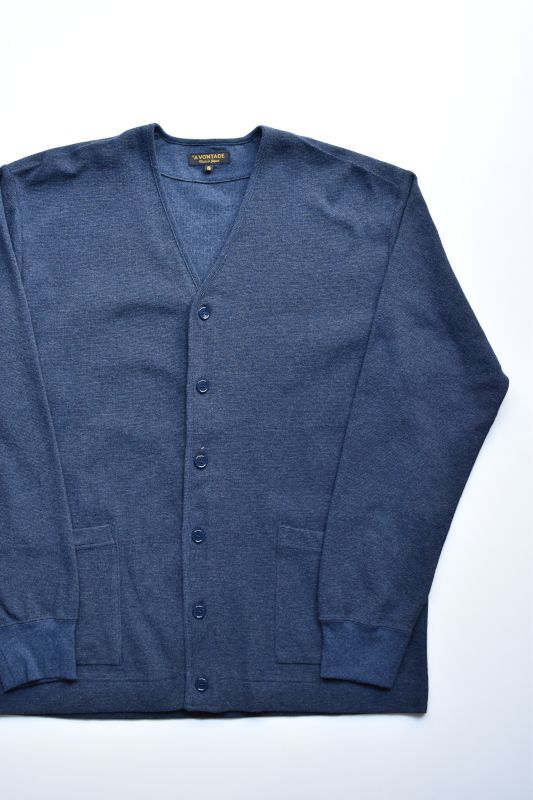 【SALE】*A VONTADE (アボンタージ) Surf Knit V-Cardigan [NAVY MIX]