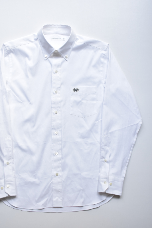画像1: SCYE BASICS (サイベーシックス) FINX Cotton Oxford B.D Collar Shirt [OFF WHITE] (1)