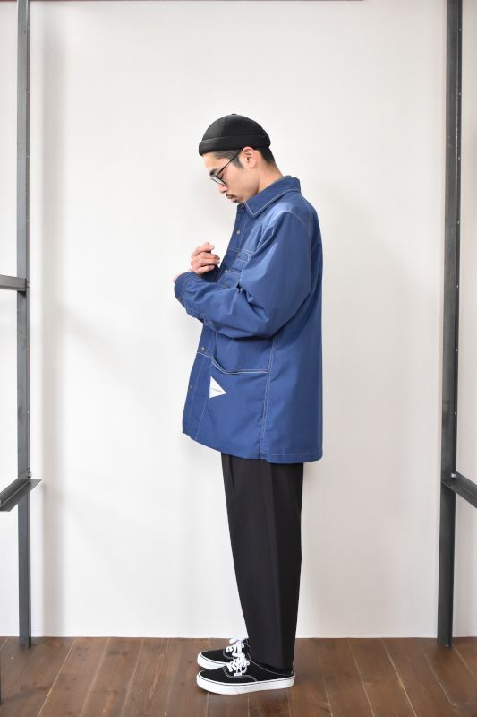 and wander (アンドワンダー) Kevlar jacket [BLUE]