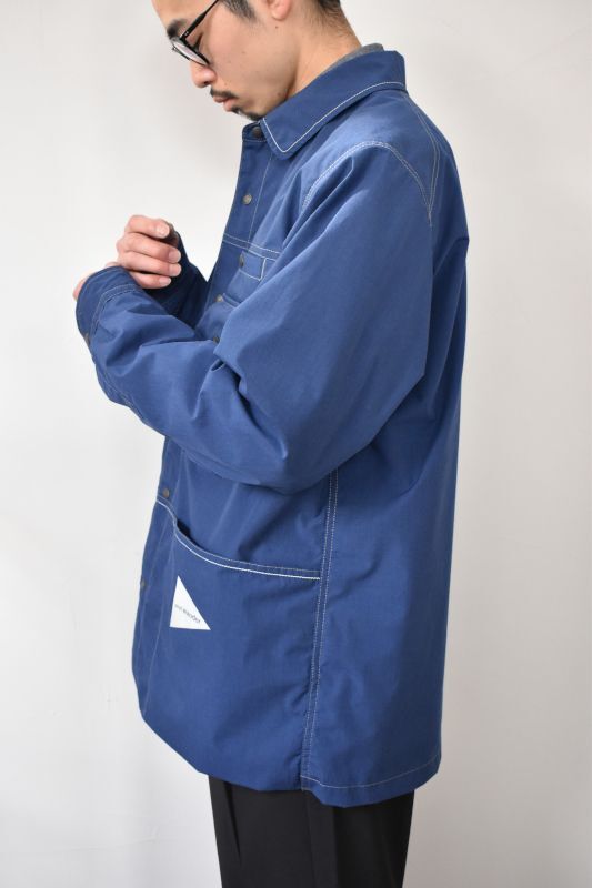 and wander (アンドワンダー) Kevlar jacket [BLUE]