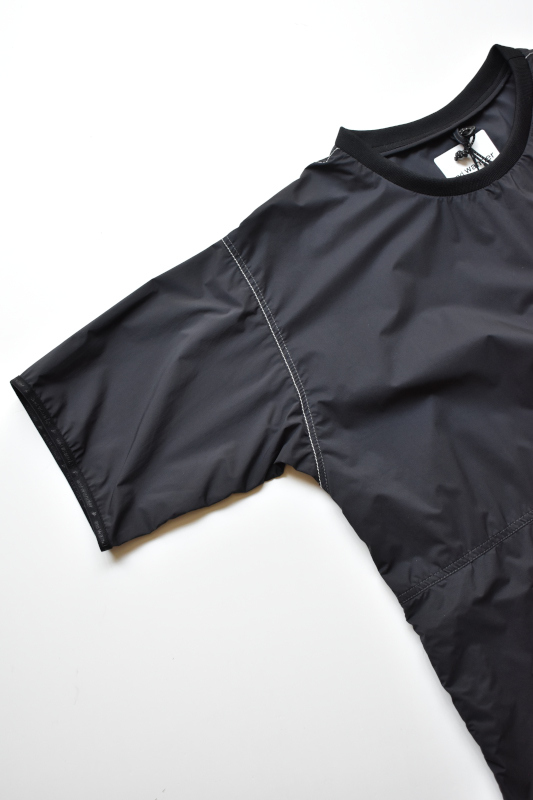 and wander (アンドワンダー) PERTEX wind T [BLACK]