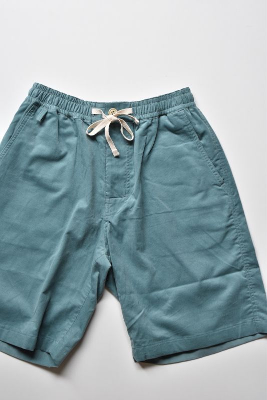 画像1: Short pants every day (ショートパンツエブリデイ)  RELAX SHORTS II CORDUROY [SEA GREEN] (1)