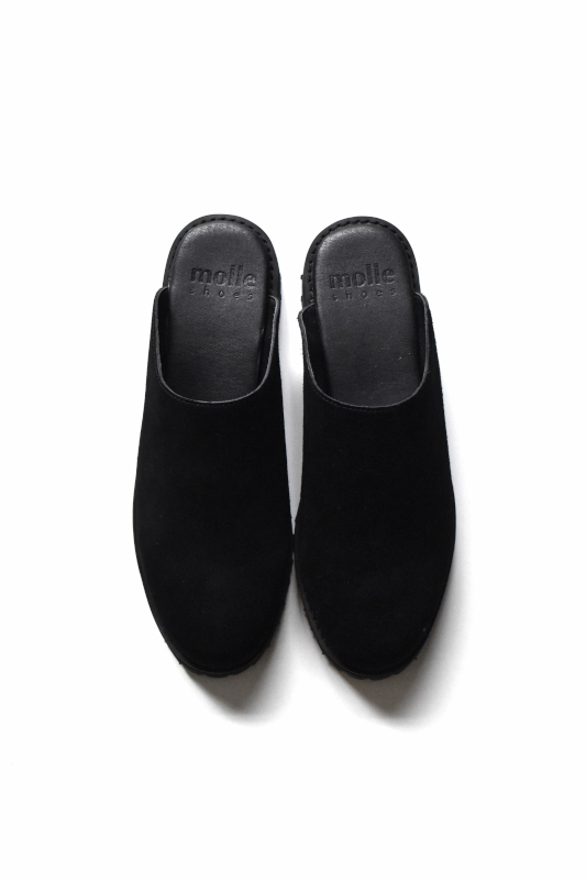 画像1: molle shoes(モールシューズ) TREK MULE [BLACK] (1)