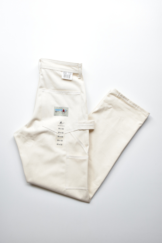 画像1: 【SALE】Ace Drop Cloth Co. (エースドロップクロス) TRADESMAN Single Knee Painter Pants [NATURAL] (1)