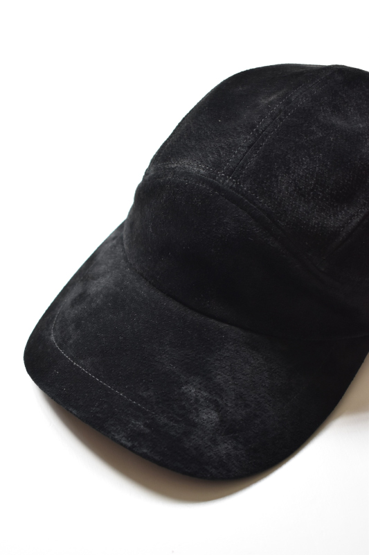 Indietro Association (インディエトロアソシエーション) Leather Jet Cap [BLACK]