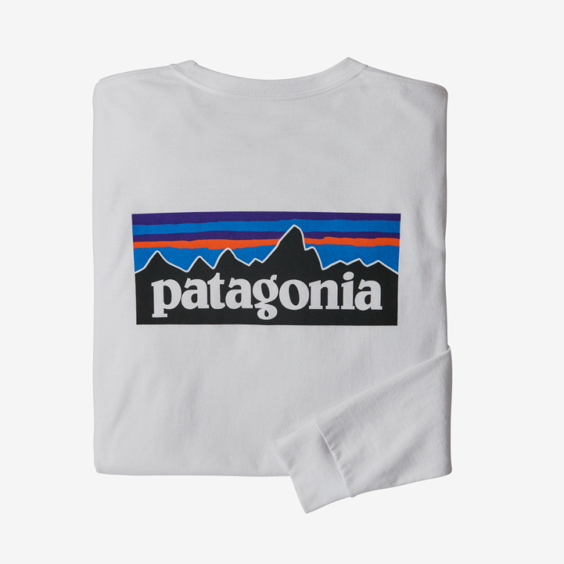 画像1: patagonia (パタゴニア) メンズ・ロングスリーブ・P-6ロゴ・レスポンシビリティー [WHITE] (1)
