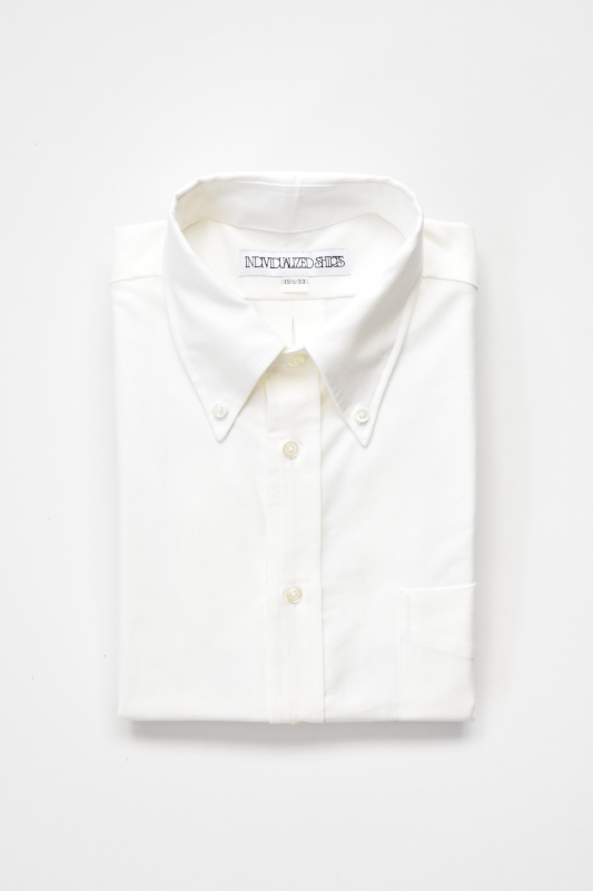 画像1: INDIVIDUALIZED SHIRTS (インディビジュアライズドシャツ) Regatta Oxford Over Sized Button Down Shirt [WHITE] (1)