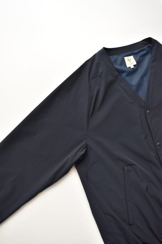 Scye (サイ) Ultra 2Way Nylon Stretch Snap Cardigan [DARK NAVY]