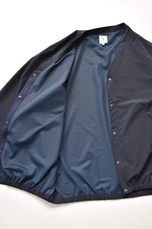 Scye (サイ) Ultra 2Way Nylon Stretch Snap Cardigan [DARK NAVY]