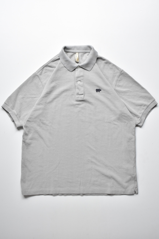SCYE BASICS (サイベーシックス) Cotton Pique Polo Shirt [LIGHT GREY]