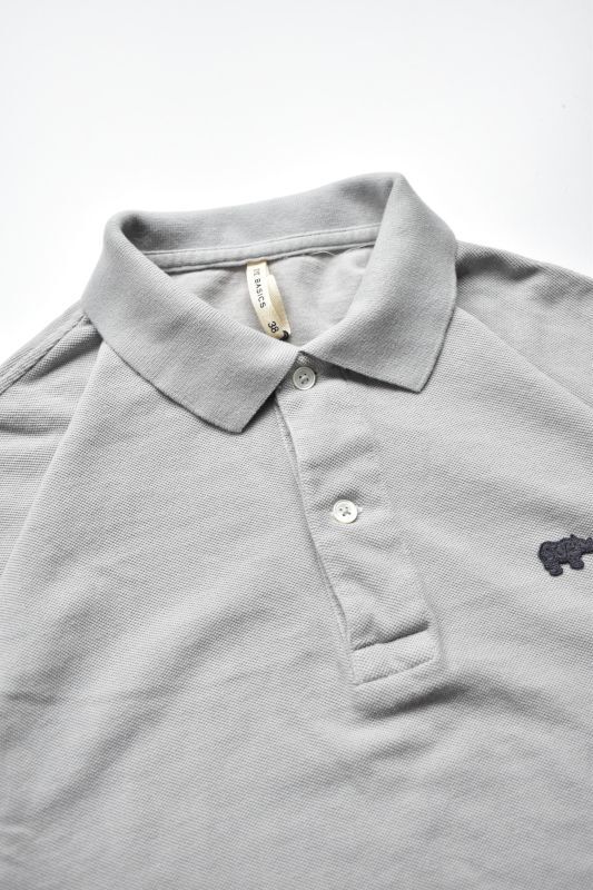 SCYE BASICS (サイベーシックス) Cotton Pique Polo Shirt [LIGHT GREY]