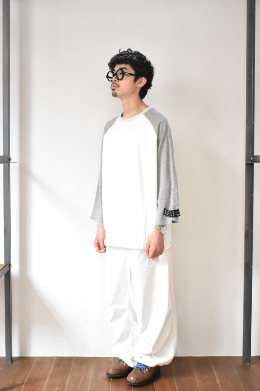 TRAINERBOYS (トレーナーボーイズ) ALL ROUND 3/4 T-SHIRTS [GRAY]