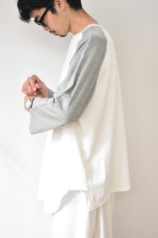 TRAINERBOYS (トレーナーボーイズ) ALL ROUND 3/4 T-SHIRTS [GRAY]