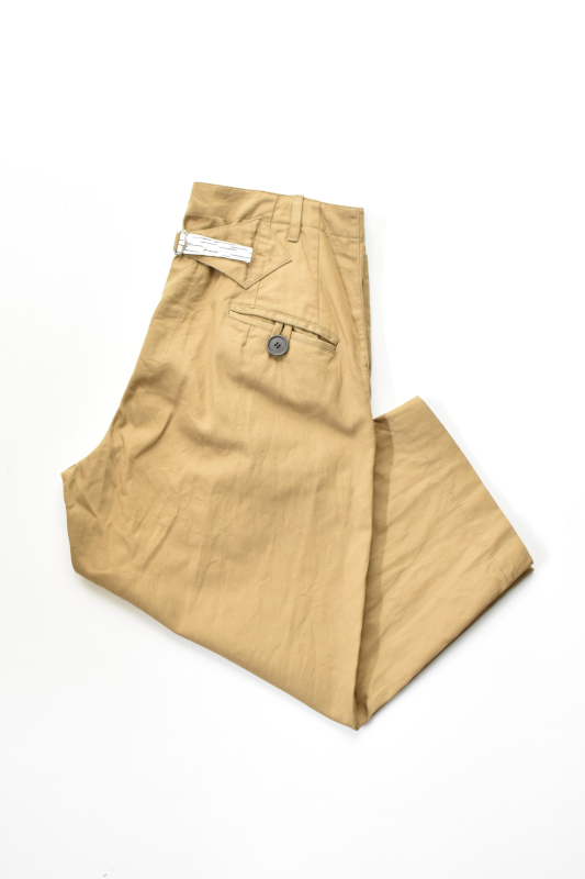 【SALE】AQUAROCK (アクアロック) COTTON DRILL BACK CINCH PANTS [BEIGE]