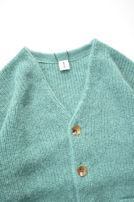 MEIAS (メイアス) SUPER KID MOHAIR V CARDIGAN [MINT]