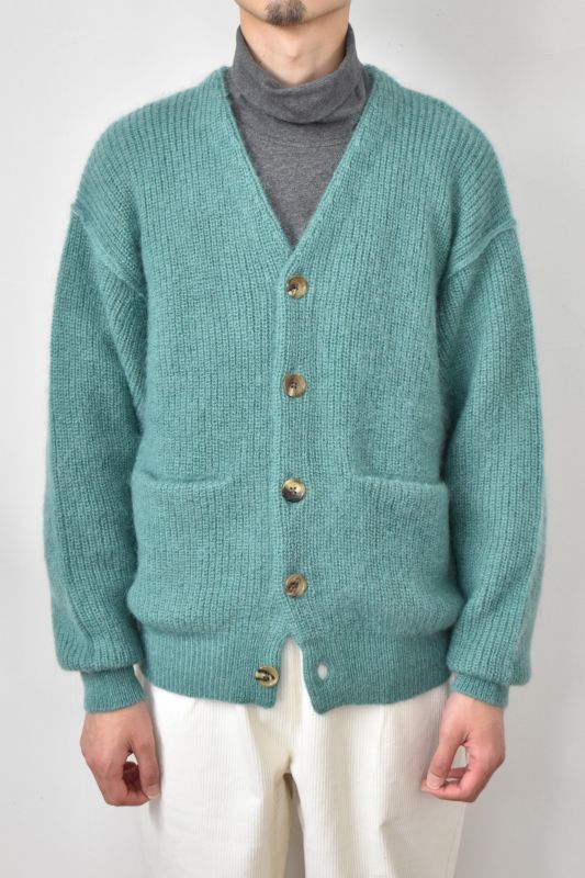 MEIAS (メイアス) SUPER KID MOHAIR V CARDIGAN [MINT]