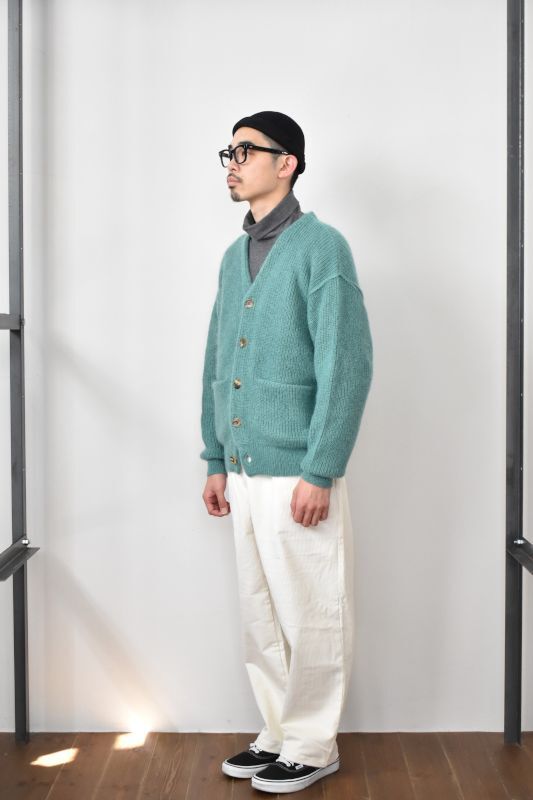 MEIAS (メイアス) SUPER KID MOHAIR V CARDIGAN [MINT]