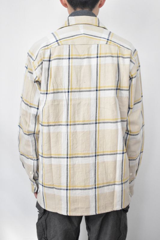 MOJITO (モヒート) ABSHINTH SHIRT Bar.2.0 Twill Check [YELLOW]