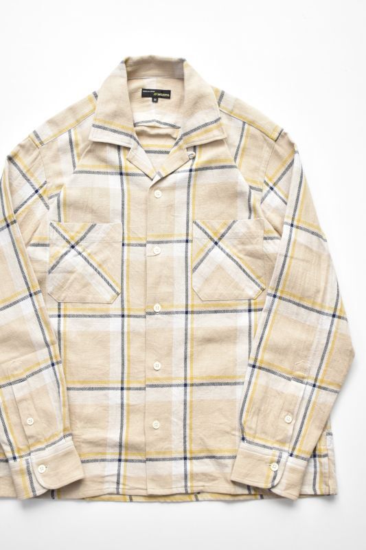 MOJITO (モヒート) ABSHINTH SHIRT Bar.2.0 Twill Check [YELLOW]