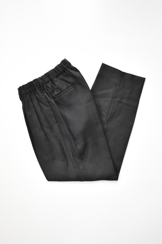 FLISTFIA (フリストフィア) Tuck Wide Trousers [BLACK]