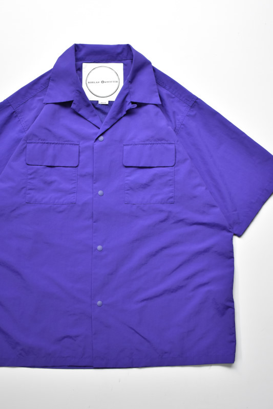 BURLAP OUTFITTER (バーラップアウトフィッター) S/S CAMP SHIRT [ULTRAMARINE]