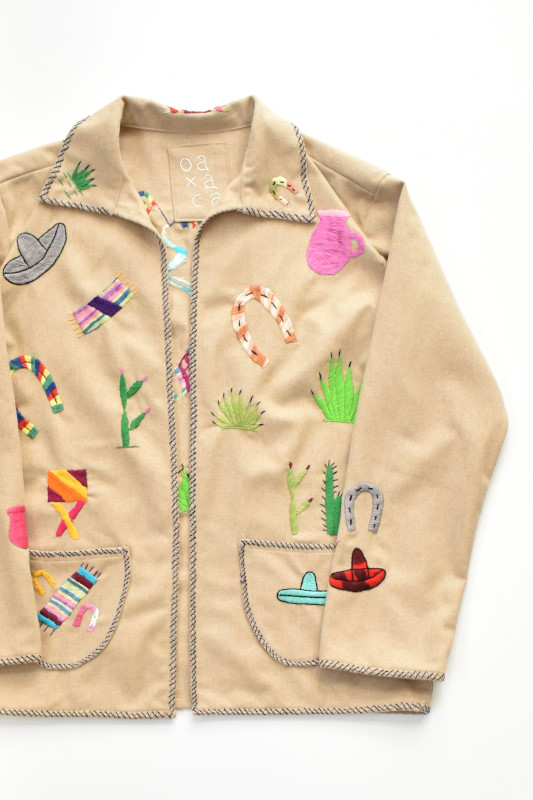 oaxaca (オアハカ) Souvenir Jacket [KHAKI/MULTI]