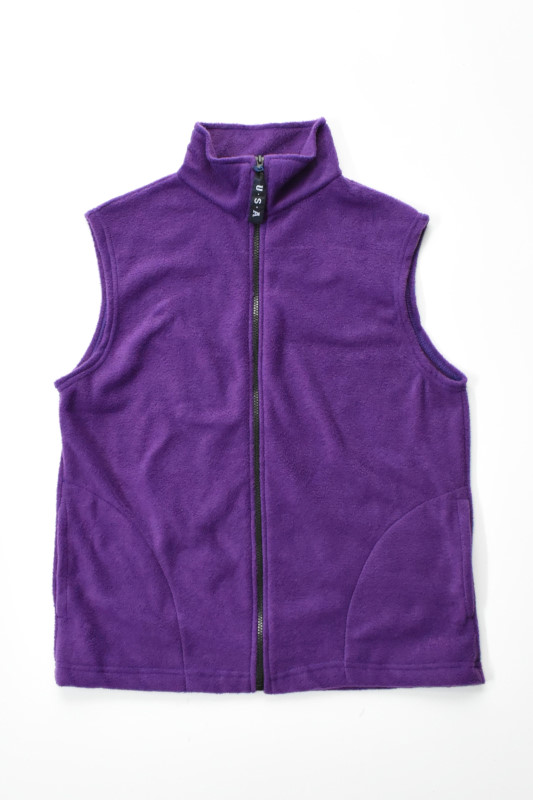 【SALE!】Spring Mountain Apparel (スプリングマウンテンアパレル) Fleece Full Zip Vest [PURPLE]