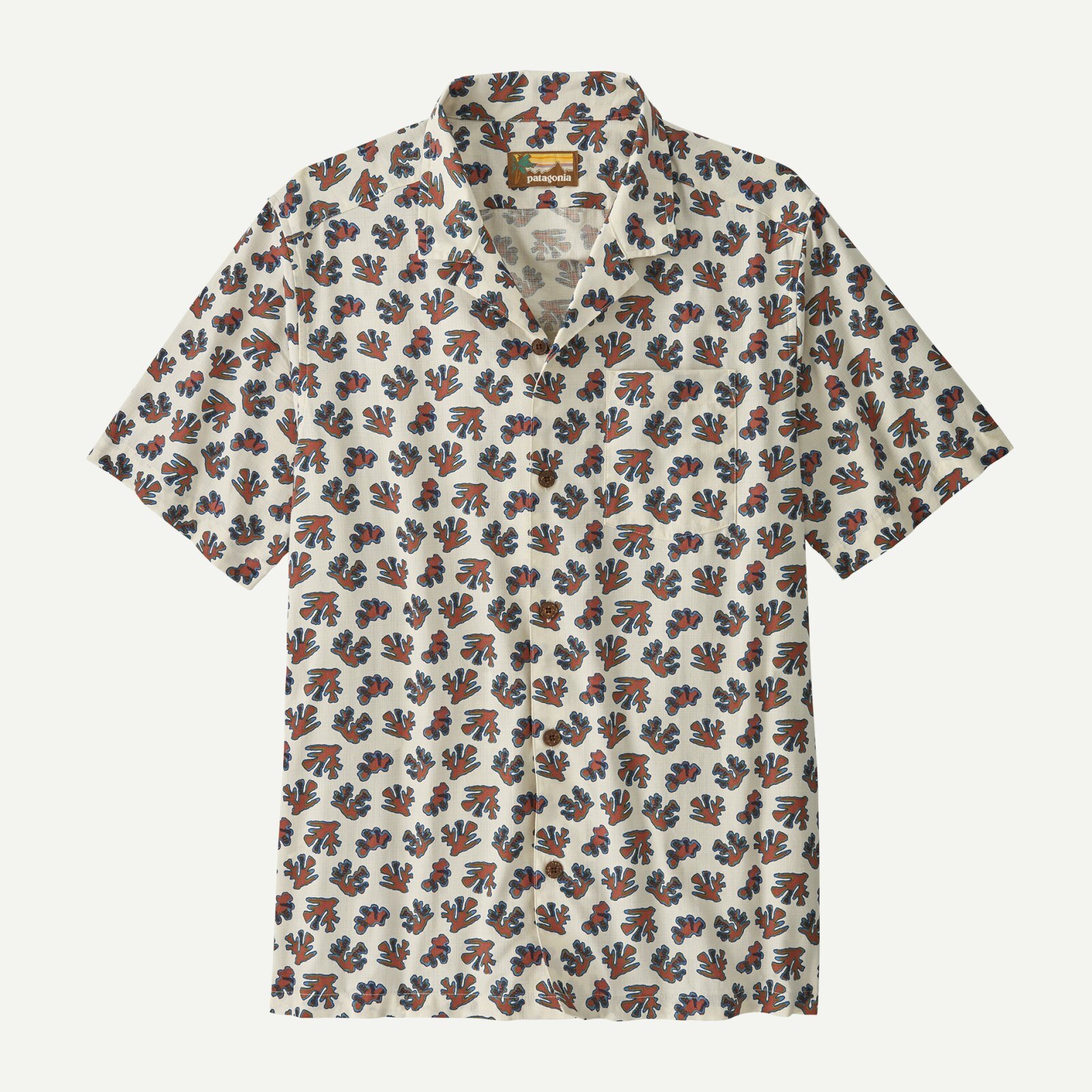 patagonia (パタゴニア) メンズ・タイダル・スレッズ・キャンプ・シャツ [OH CORAL/WOOL WHITE]